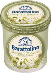 Barattolino italialainen gelato – vanilja ja pistaasi