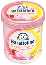 Barattolino italialainen gelato – mansikka ja sitruuna