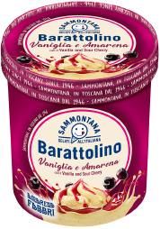 Barattolino italialainen gelato – vanilja ja kirsikka